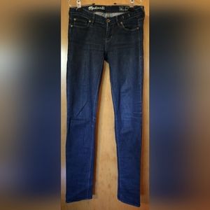 Madewell Rail Straight Jeans - Size 25 x 34 - Dark Blue